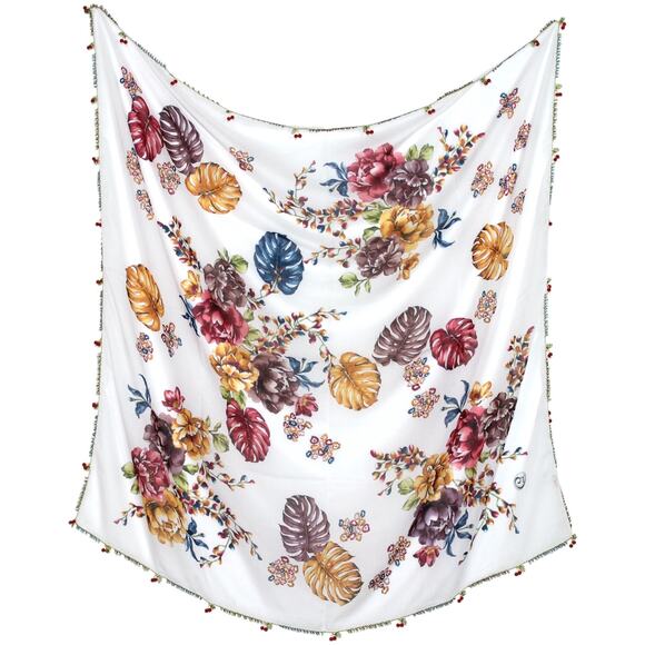 Tulbent Scarf Handmade Crochet Detailing NWOT - Picture 3 of 8